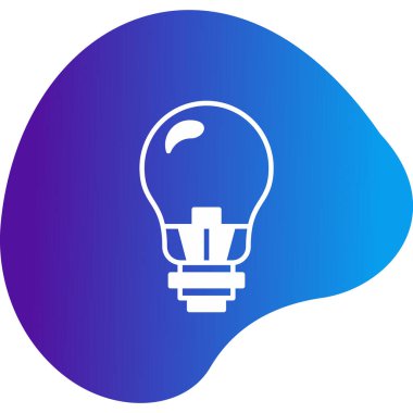 ampul simgesi, vektör illüstrasyonu 