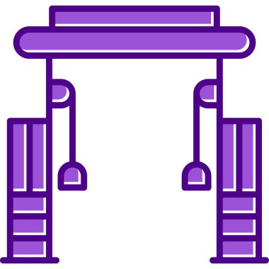 Cable Crossover Web simgesi basit illüstrasyonuName