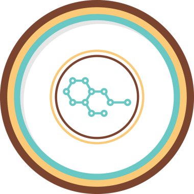 Kimya formülü simgesi, vektör illüstrasyonu 