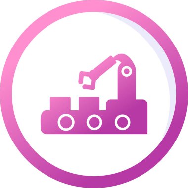 Otomasyon web simgesi, vektör illüstrasyonu