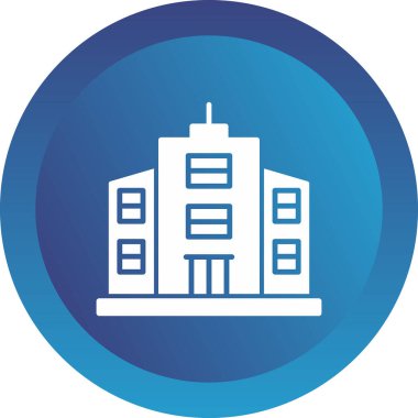 Bina. Web simgesi basit illüstrasyon 