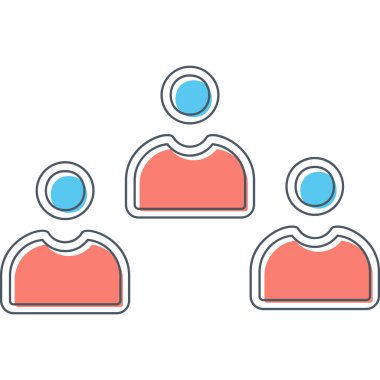 Adaylar web simgesi vektör illüstrasyonu 