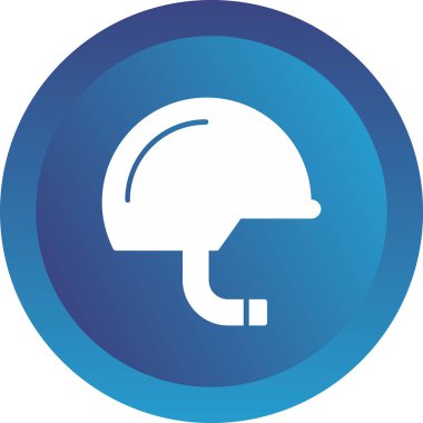 Kask simgesi vektör illüstrasyonu 