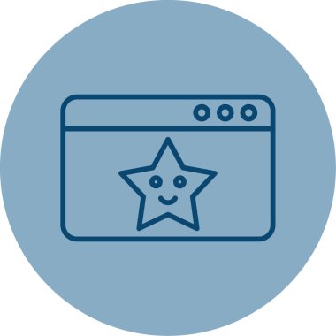 Web tasarım simgesi, vektör illüstrasyonu basit tasarım