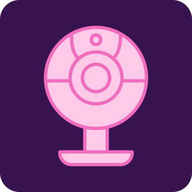 Web kamera simge vektör çizim