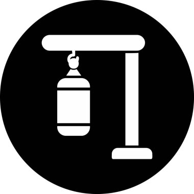 Boks çantası ikon vektör illüstrasyonu