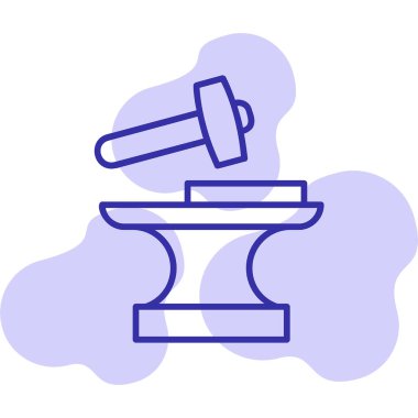 Demirci. Web simgesi basit illüstrasyon          