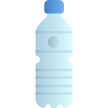 Su şişesi. Web simgesi basit illüstrasyon