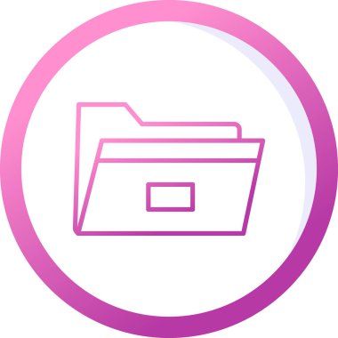 Dosya. Web simgesi basit illüstrasyon 