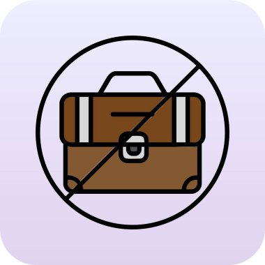 İşsizlik simgesi, vektör illüstrasyonu 