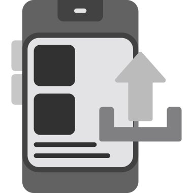 vector illustration of Upload modern icon                