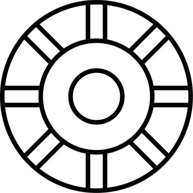 Renk Çemberi web simgesi, vektör illüstrasyonu