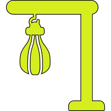 Bir Kum Torbası simgesinin vektör illüstrasyonu