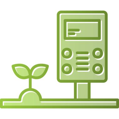 Termostat simgesi, vektör illüstrasyonu basit tasarım