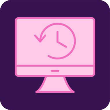 Tarih web simgesi. Basit resimleme