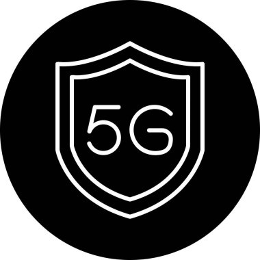 İnternet simgesinin 5g vektör illüstrasyonu 