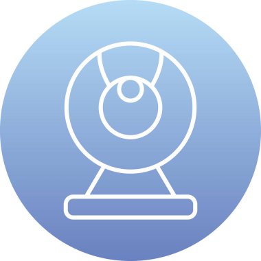 Web kamera simge vektör çizim