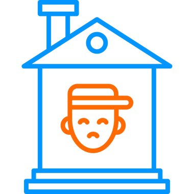 ev simgesi vektör illüstrasyonu 