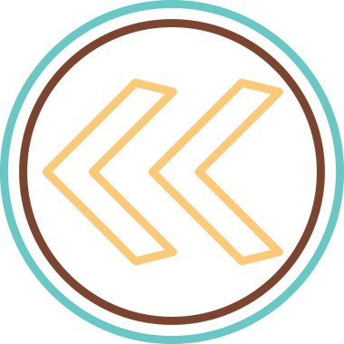 Arrow ağ simgesi, vektör illüstrasyonu