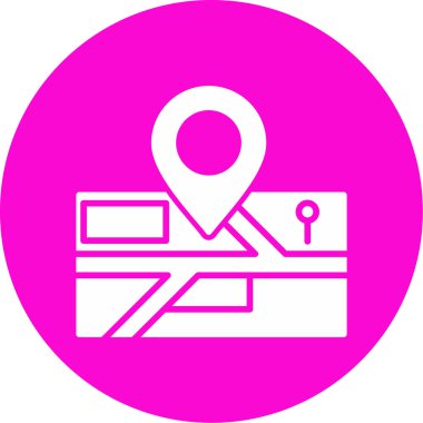 konum. Web simgesi basit illüstrasyon 