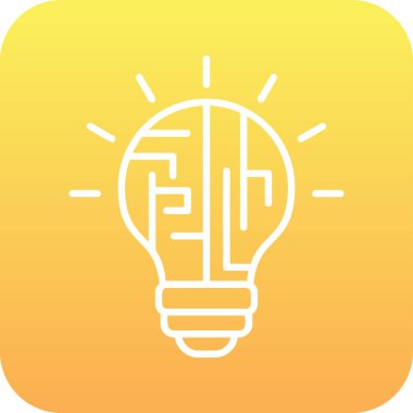 yaratıcı Mantık simgesi vektör çizimi