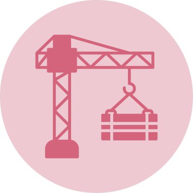 Vinç. Web simgesi basit illüstrasyon 