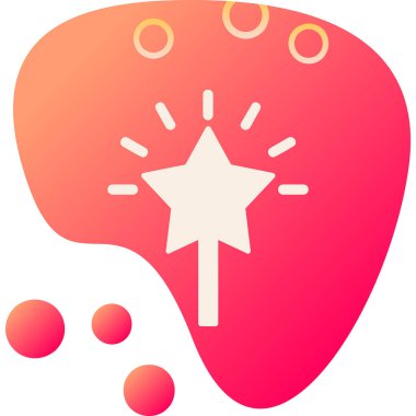 Yıldız web simge vektör çizim 