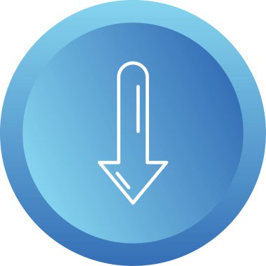 aşağı ok simgesi, vektör illüstrasyon tasarımı 