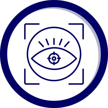 vizyon web simgesi, vektör illüstrasyonu 