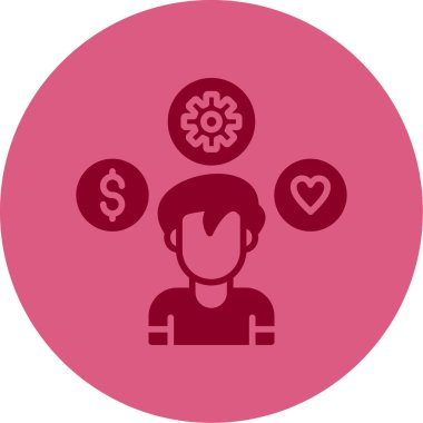 iş adamı simgesi vektör illüstrasyonu 