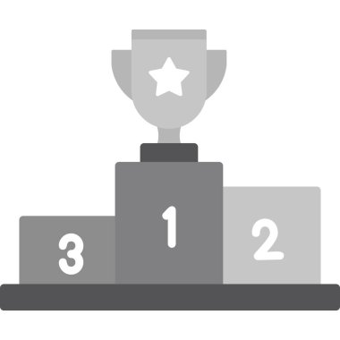 Kazanan kupa ikonu. özet çizimi 