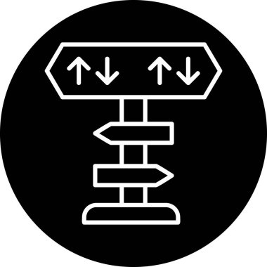 yönler web simgesi basit tasarım 