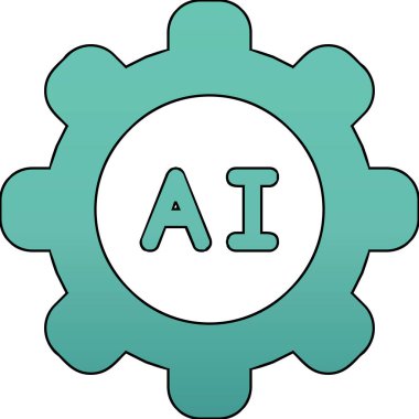 Ai Ayarları web simgesi, vektör illüstrasyonu 