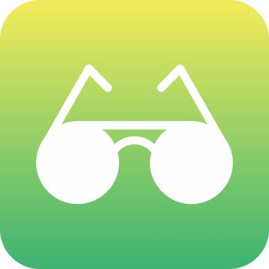 Gözlük. Web simgesi basit illüstrasyon