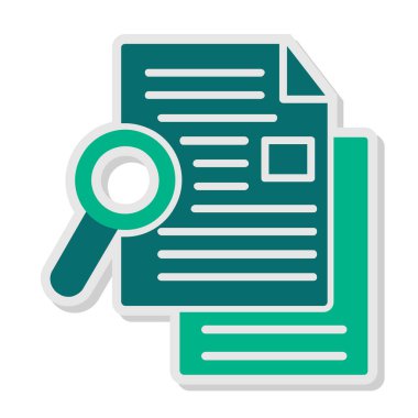 belge dosya simgesi düz biçimli 