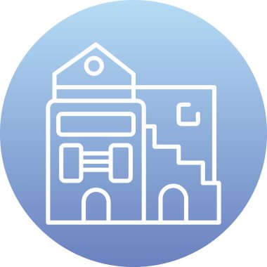 vektör evi oluşturma simgesi, modern tasarım illüstrasyonu 