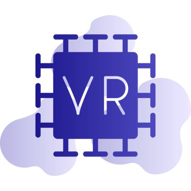 sanal gerçeklik simgesi, basit tasarım 