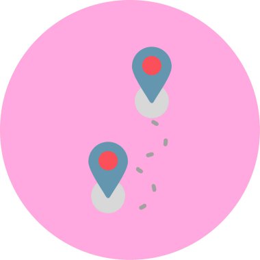 Rotadan. Web simgesi basit illüstrasyon