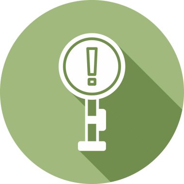 Tehlike işareti simgesinin vektör illüstrasyonu 