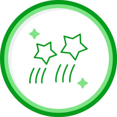 vector illustration of Shooting Stars icon