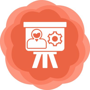 Proje Yönetimi düz simge vektör çizimi 