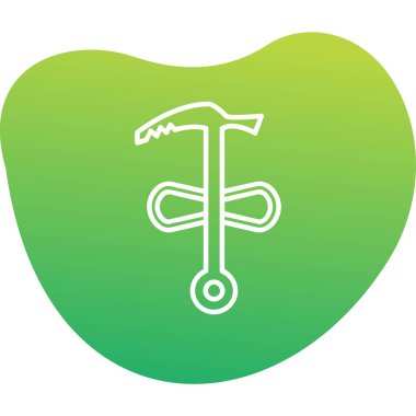 tırmanma baltası. Web simgesi basit illüstrasyon