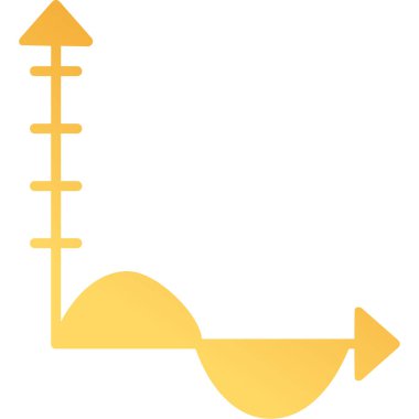 Dalga Grafiği simgesi, vektör illüstrasyonu