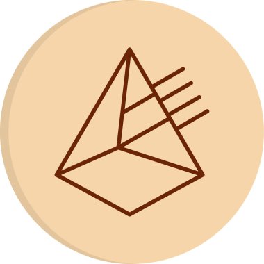 Prizma. Web simgesi basit illüstrasyon                 