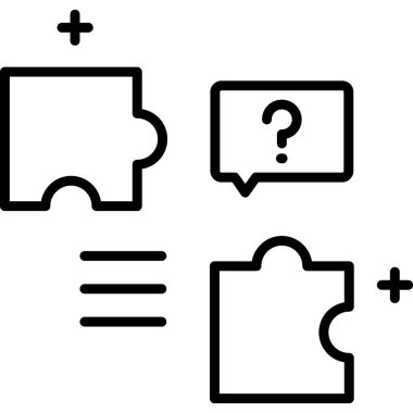 Bulmaca Simgesi Basit Vektör ResmiComment