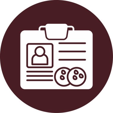 Üyelik kartı web simgesi, vektör illüstrasyonu