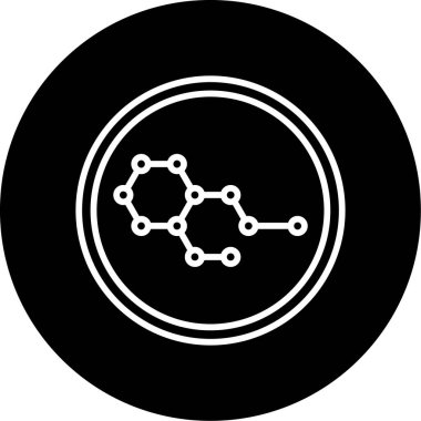 Kimya formülü simgesi, vektör illüstrasyonu 