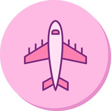 Uçak. Web simgesi basit illüstrasyon 