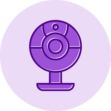 Web kamera simge vektör çizim