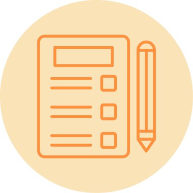 Yapılacaklar listesi. Web simgesi basit tasarım 